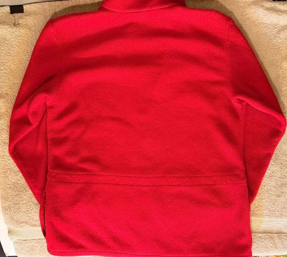 Cabela's Polartec Fleece Jacket Size L Red Full Zip - Picture 9 of 10
